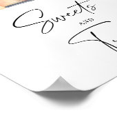 Pompoenwagen - snoep en trakteert baby shower poster (Hoek)