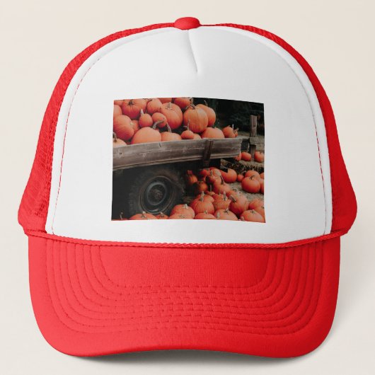 pompoenwagen trucker pet (Voorkant)