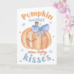 Pompoenwensen & Nieuw Baby Kusjes Jongens Blauwe H Kaart