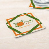 pompoenwijnrooster kartonnen onderzetters (Schuin)