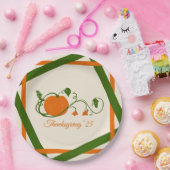 pompoenwijnrooster papieren bordje (Feest)