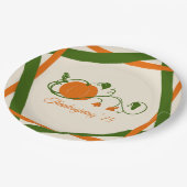 pompoenwijnrooster papieren bordje (Gekanteld)