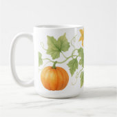 pompoenwijnstok met bloemen koffiemok (Links)