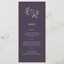 Pompoenwijnstokken donkere pruim Paarse Monogram b