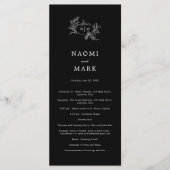 Pompoenwijnstokken Trouwprogramma Programmakaart (Voorkant)