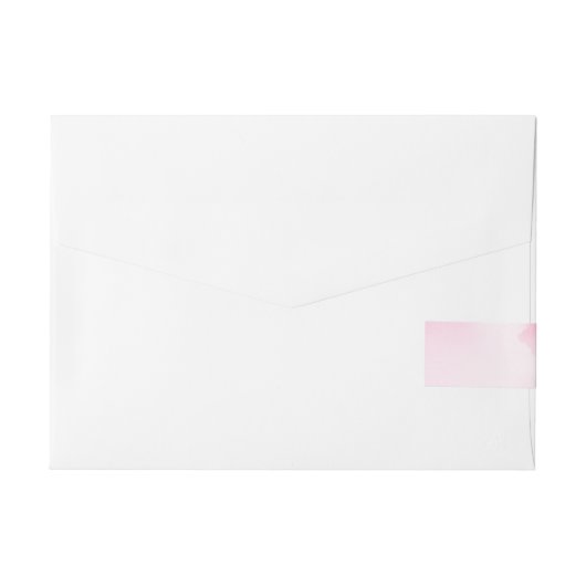 Pompoenwikkel rond etiket - roze strepen omwikkelbaar adreslabel (Achterkant)