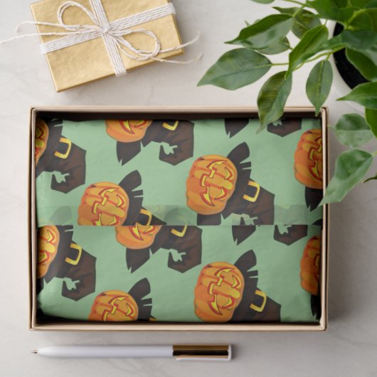 Pompoenwitch Halloween-weefselpapier Tissuepapier (Geschenk)