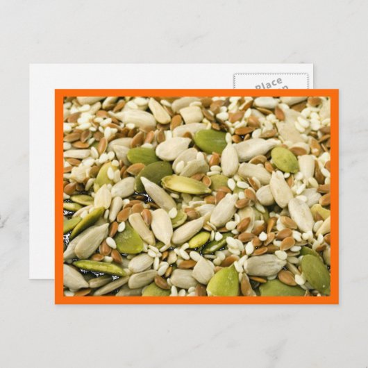 Pompoenzaad en gemengde Briefkaarten (Voorkant / Achterkant)