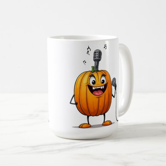 Pompoenzanger Koffiemok (Voorkant rechts)