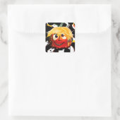 POMPOENZON VIERKANTE STICKER (Tas)