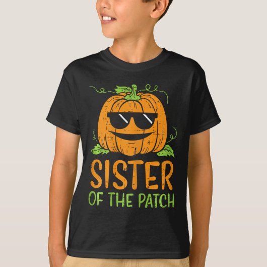 pompoenzuster van de "Patch Halloween"-familie T-shirt (Voorkant)