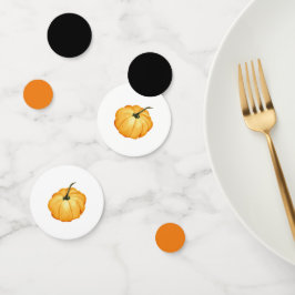 Pompoenzwart en oranje confetti