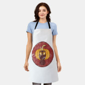 Pompogasmasker Halloween-ontwerp Schort (Gedragen)