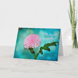 Pompom dahlia - Met diepste medeleven Kaart
