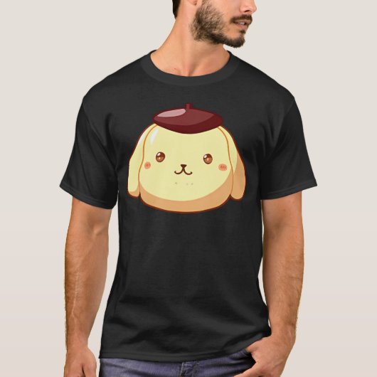 Pompom Pudding Hond T-shirt (Voorkant)