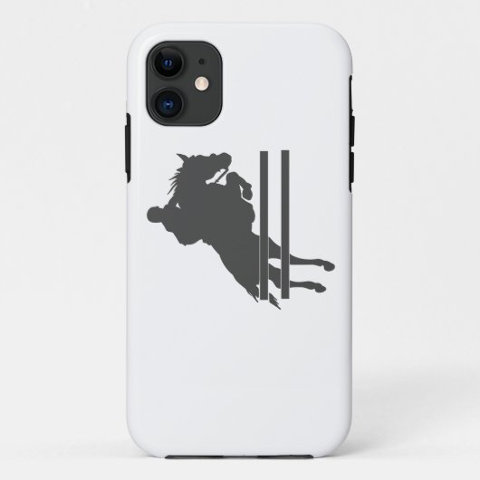Pomppaard silhouet - Kies achtergrondkleur Case-Mate iPhone Case (Achterkant)