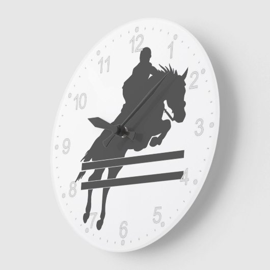 Pomppaard silhouet - Kies achtergrondkleur Grote Klok (Hoek)