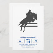 Pomppaard silhouet - Kies achtergrondkleur Kaart (Voorkant / Achterkant)