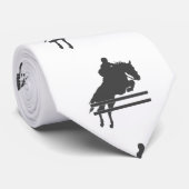 Pomppaard silhouet - Kies achtergrondkleur Stropdas (Opgerold)