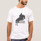 Pomppaard silhouet - Kies achtergrondkleur T-shirt (Voorkant)