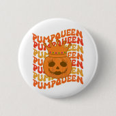 PompQueen Halloween Couple Matching Costuum Ronde Button 5,7 Cm (Voorkant)
