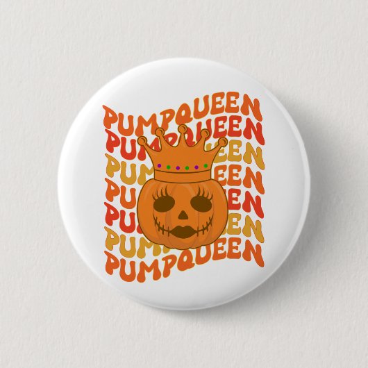 PompQueen Halloween Couple Matching Costuum Ronde Button 5,7 Cm (Voorkant)