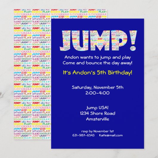 Pompuitnodiging Kaart (Voorkant / Achterkant)