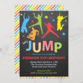 Pompuitnodiging / Trampoline-uitnodiging Kaart (Voorkant / Achterkant)