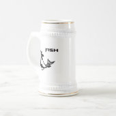 Pompvis silhouette bierpul (Voorkant links)