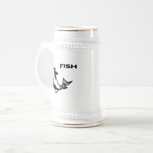 Pompvis silhouette bierpul (Voorkant links)