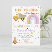 Pompwagens en regenboogbroers. kaart (Staand voorkant)