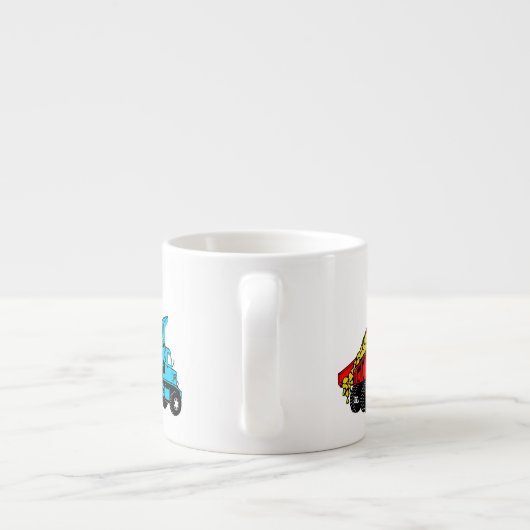 Pompwagens voor kinderen espresso kop (Achterkant)