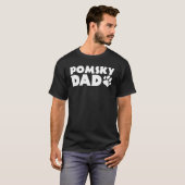 Pomsky Dad Funny Pomsky Eigenaar Hond Pa T-shirt (Voorkant volledig)