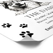 Pomsky Dog Trouwhandtekening Drink Teken Poster (Hoek)