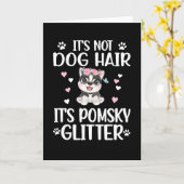 Pomsky Hondenliefhebber Pomsky Eigenaar Pomsky Mam Kaart (Gele Bloem)