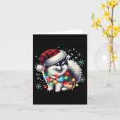 Pomsky kerstcadeaus voor Pomsky liefhebbers Uni-ad Kaart (Gele Bloem)