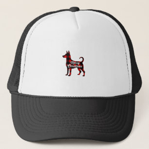 Pomsky Kersthuis Hond Moeder Vader Geruite Cadeau Trucker Pet