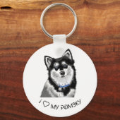 Pomsky Keyring Sleutelhanger (Voorkant)