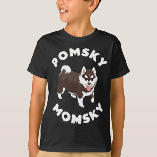 Pomsky Momsky for Dog Pet Mom T-shirt