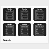 Pomsky Voeding Feiten Grappige Hond Gift Vierkante Sticker (Vel)