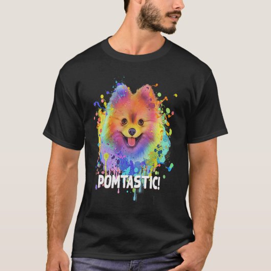 Pomtastic  Pomeranian Humor Pom Pom Animal Pun  1 T-shirt (Voorkant)