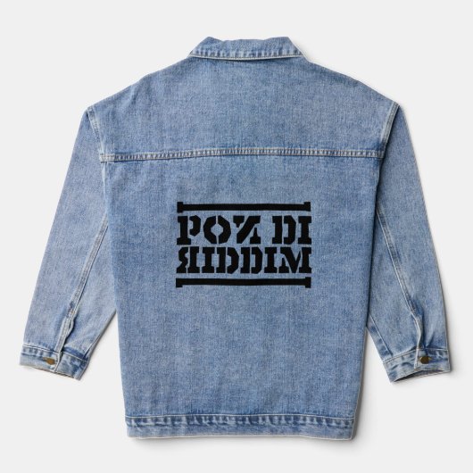 Pon Di Riddim Reggae Denim Jacket (Achterkant)