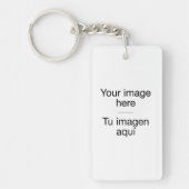 Pon tu foto propia en plantilla en blanco sleutelhanger (Voorkant)