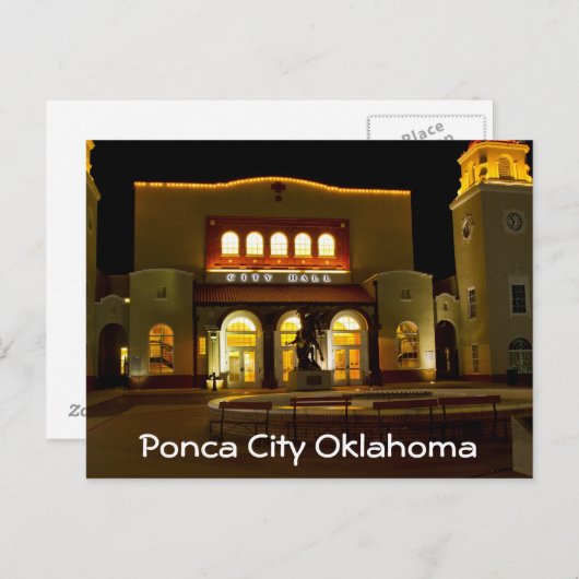 Ponca City 3 Briefkaart (Voorkant / Achterkant)