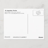 Ponce de Leon en de fontein of Youth Briefkaart (Achterkant)