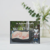 Ponce de Leon Fontein van Jeugd Vakantieansichtkaa Feestdagenkaart (Staand voorkant)