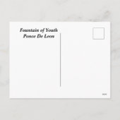 Ponce de Leon Fontein van Jeugd Vakantieansichtkaa Feestdagenkaart (Achterkant)