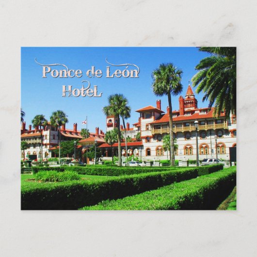 Ponce de Leon Hotel, St. Augustine, Florida Briefkaart (Voorkant)