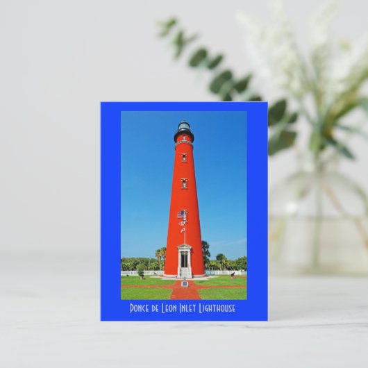 Ponce de Leon Inlet Lighthouse Briefkaart (Staand voorkant)