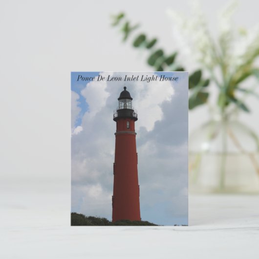 Ponce De Leon Inlet Lighthouse Briefkaart (Staand voorkant)